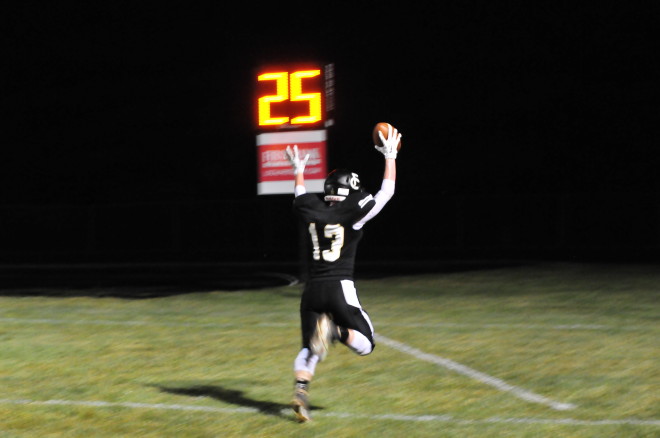 Zack Grimm with the first touchdown of the night for Fort.